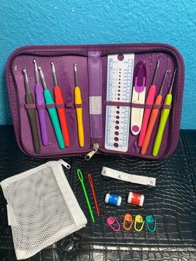 Modda Hobby Kits Crochet 8 Hooks Set: 2.0, 2.5, 3.0, 3.5, 4.5, 5.0, 5.5, 6.0